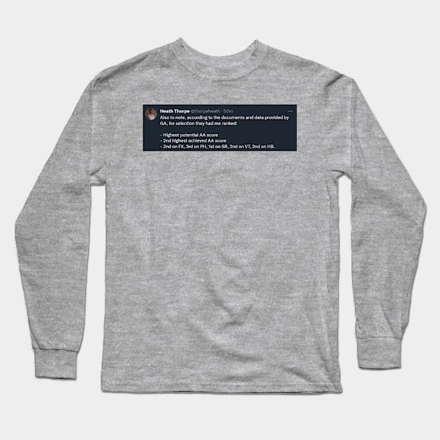 Support Heath's Legal Fees! Long Sleeve T-Shirt by Half In Half Out Podcast